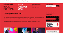 Desktop Screenshot of durhambookfestival.com