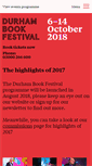 Mobile Screenshot of durhambookfestival.com